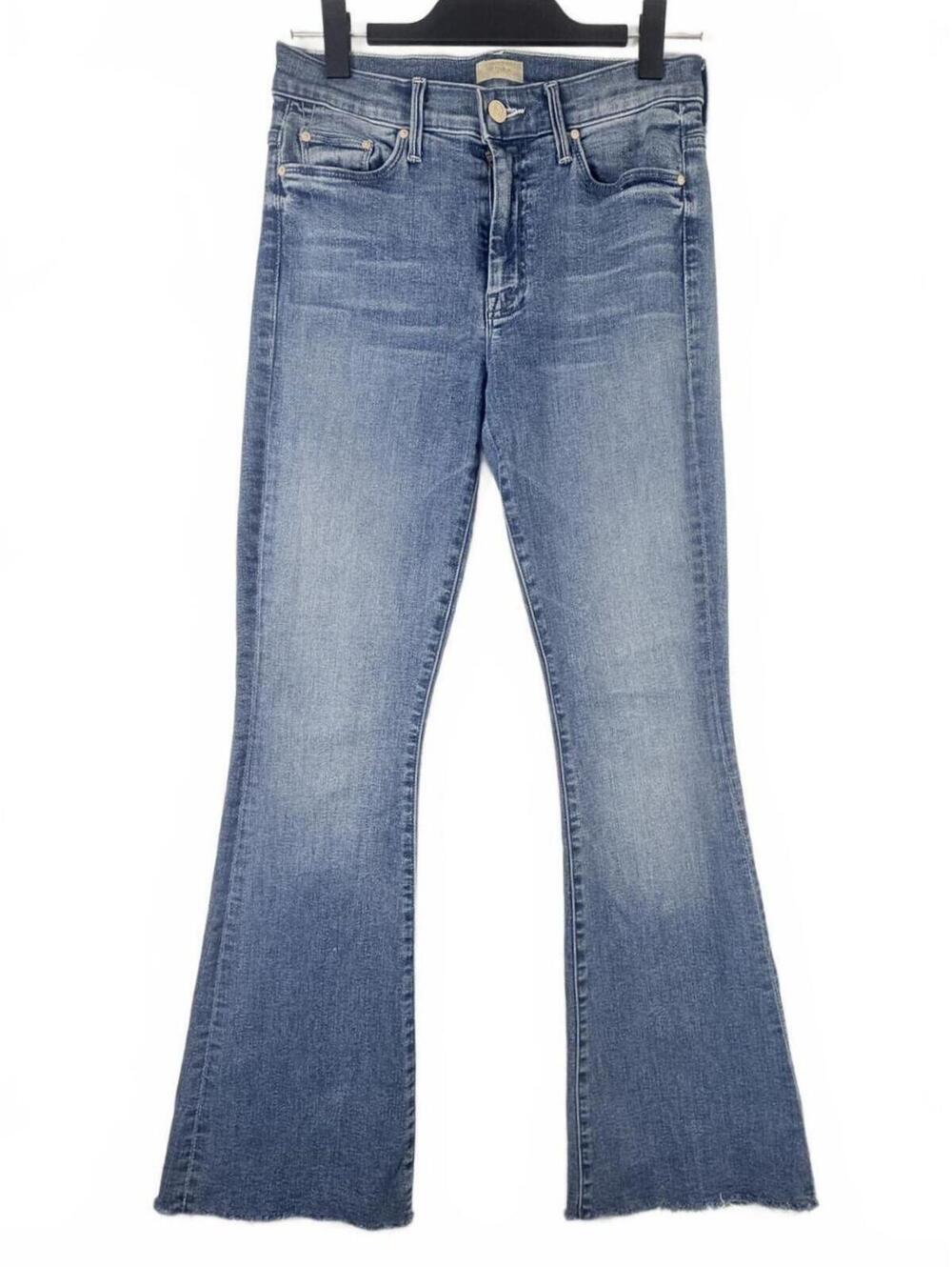 Mother The‎ Weekender Fray Flare Jeans Medium Wash Stretch High Rise Size 27